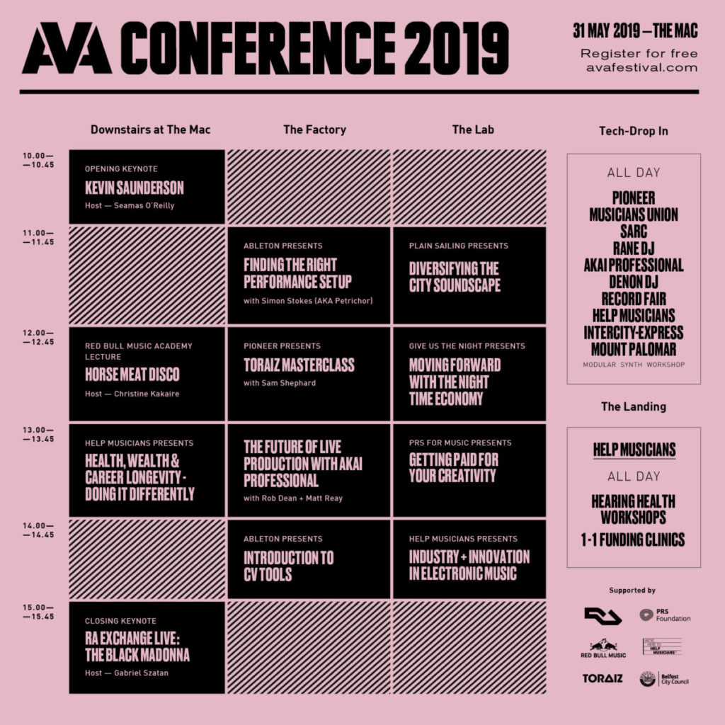 Boiler Room + Conference Signup 2019 AVA Festival 2024 31 May + 1