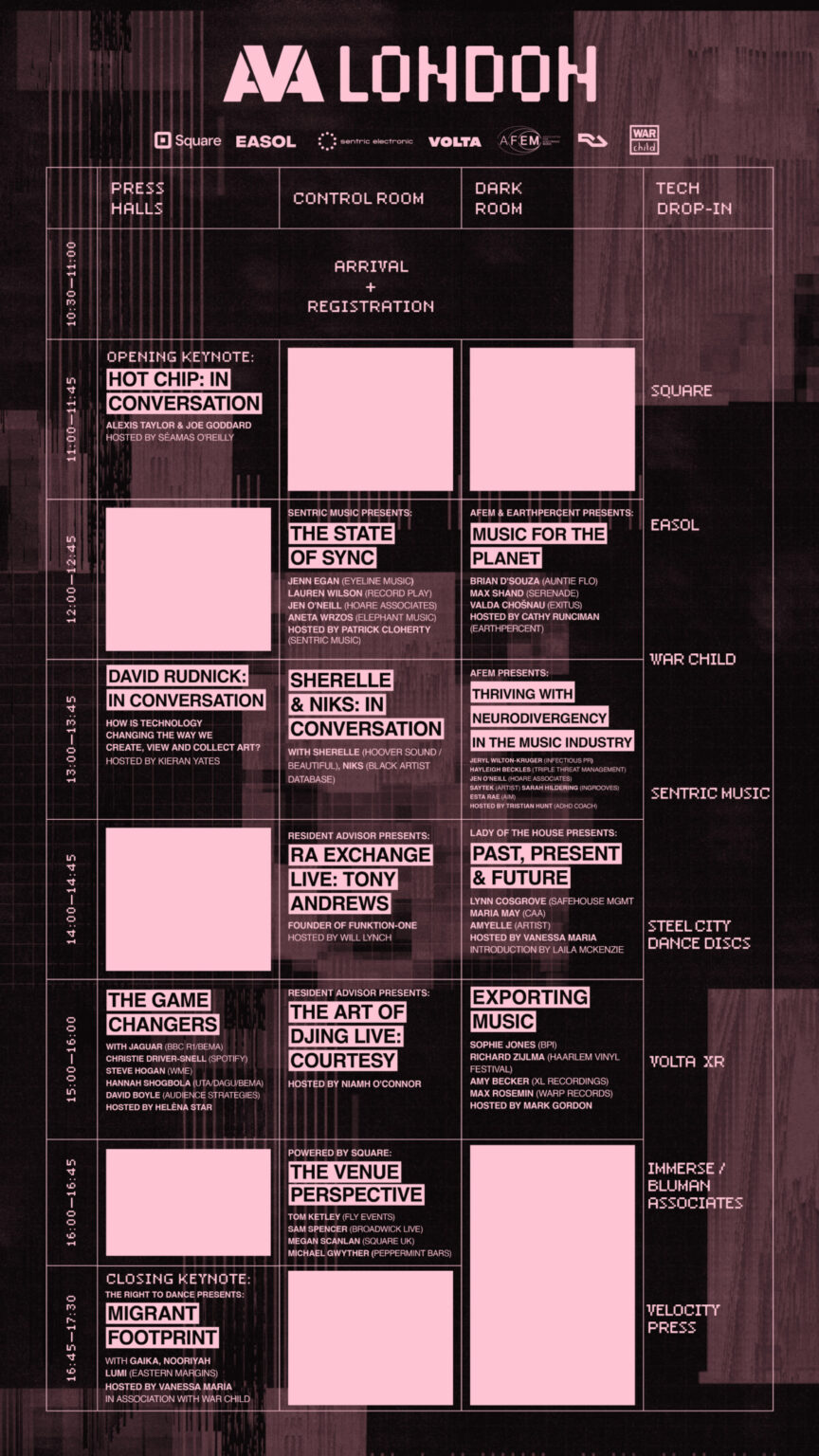 AVA London Conference Full Programme