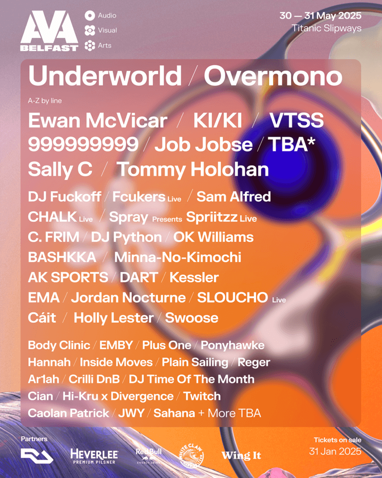 AVA Belfast 2025 AVA Festival 2025 Tickets & LineUp