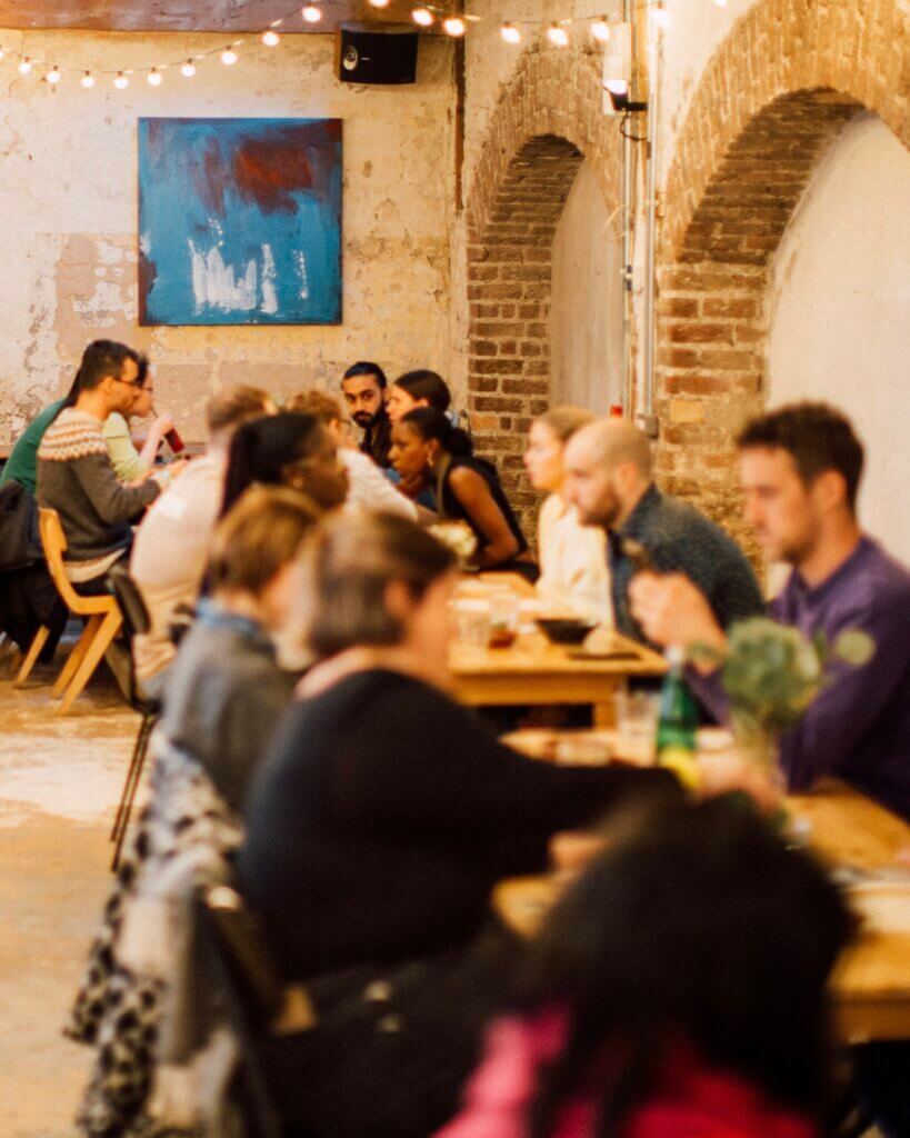 Photo of groups of guests dining at IBILE restaurant